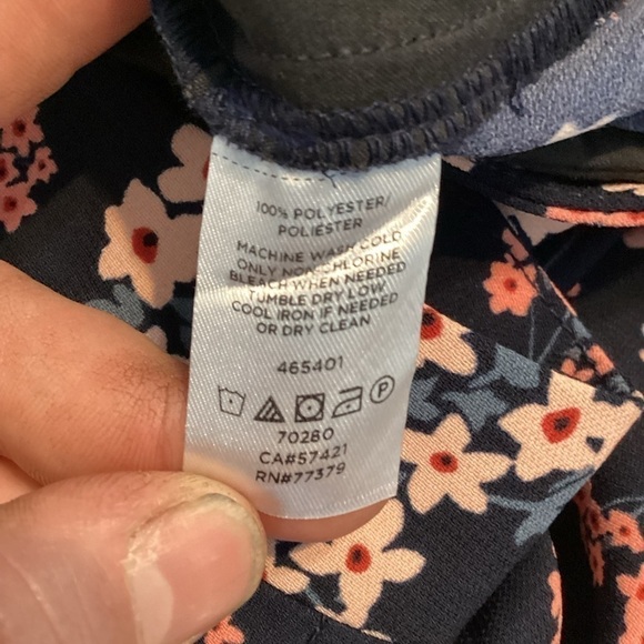 LOFT Outlet Petite Floral Palazzo Pants Size 0P Pink - Picture 7 of 7